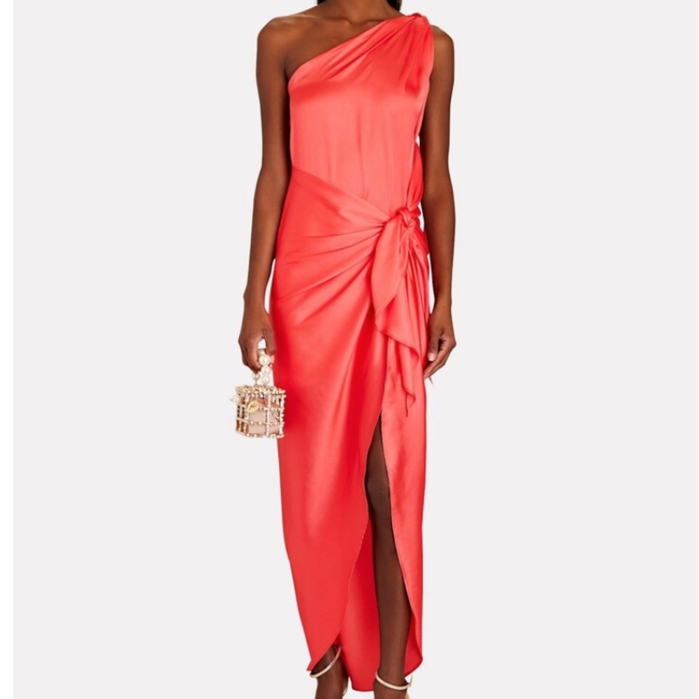 Baobab Marea Satin One Shoulder Dress Size M worn once! - Picture 3 of 5